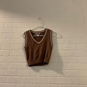 we are selling a brown sweater vest from RSQ